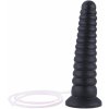 HiSmith HSW03-L-F Squirting Tower Shape Silicone Dildo Anal Toy KlicLok 26cm Black