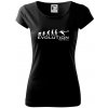 Evolution Football - Dámske tričko Pure - L ( Čierna )