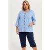 Dámske pyžamo Italian Fashion Jomala r.3/4 sp.3/4 Farba: Modrá - tmavo, Veľkosť: M