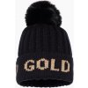 Goldbergh Hodd Beanie black gold ONE