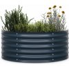 Blumfeldt High Grow Half Circle, polkruhový vyvýšený záhon, 105x43x60 cm, z vlnitého oceľového plechu, jednoduchá montáž, odolný voči hrdzi a mrazu (GDMB4-Bl-HGHC-An)