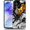 Picasee silikónový prehľadný obal pre Samsung Galaxy A55 5G A556B - Black Gold 2