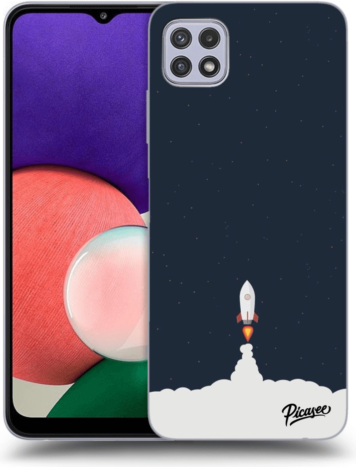 Púzdro Picasee silikónové Samsung Galaxy A22 A226B 5G - Astronaut 2 čiré