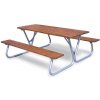 Vonkajší stôl s lavicami, dĺžka 1800 mm