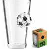 Pohár pre futbalistu 450ml - Futbalová lopta vsadená v skle