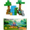 Toybit Magnetická stavebnice Minecraft Stromy a vodopád s postavičkou 101 ks