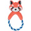 Zolux Hračka pes CALINOU PANDA ROPE plyš 1 ks