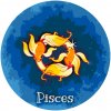 Vymalujsisam.sk Maľovanie podľa čísiel - Ryby/Pisces Veľkosť: 50x50cm, Rám: Okrúhly rám