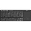 C-TECH Klávesnice WLTK-03, Bezdrátová, Touchpad, černá WLTK-03