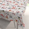 Biante Bavlnený obdĺžnikový obrus Sandra SA-661 Snehuliaci na svetlo sivom 60x100 cm