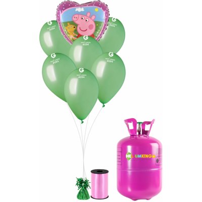 HeliumKing Hélium párty set Peppa Pig zelený