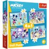 TREFL Mickey Mouse Priatelia 4v1 35 48 54 70 dielov