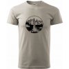 Cestovanie kruh - rieka - Klasické pánske tričko - S ( Ľadovo sivá )