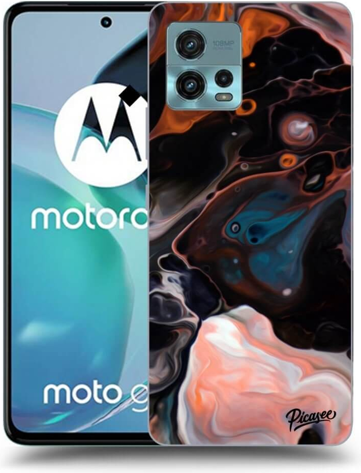 Púzdro Picasee silikónové Motorola Moto G72 - Cream čiré