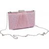 Kabelka - listová kabelka s glitrami ružová sv. 1ks