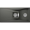Granitový kuchynský drez SCHOCK Waterfall D-150 - s excentrom pod dosku Farba: silverstone
