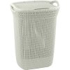 Curver® Kôš KNIT 3676 57L, krémový, 45x61x34 cm, na bielizeň, prádlo