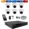 Amiko IP 6 kamerový set, Manual Zoom, 5Mpix, Dome (1505K6) (Amiko)