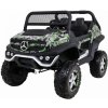 JOKO Elektrické autíčko Mercedes BENZ UNIMOG 4x4, penové kolesá, kožené sedadlo, FM rádio, maskáčové