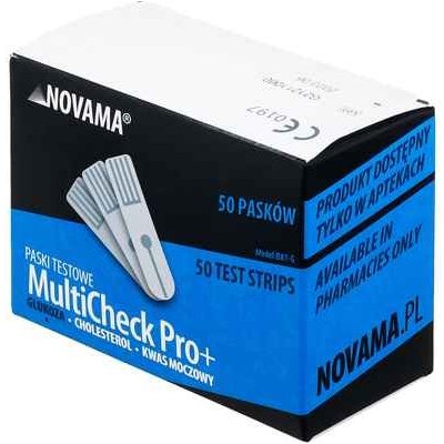 Novama Multicheck Pro + Testovacie Prúžky Na Glukózu 50 ks