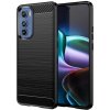 SES Ochranný silikónový obal karbón pre Motorola Moto G72 - čierny 16319