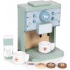 ECOTOYS TL645001 Dřevěný kávovar pro děti, barista set, 8 ks (645001202501)