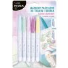 Kidea popisovače 5ks na textil pastelové (D)