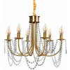 Toolight - Krištáľový luster Glamour APP765, zlatá, OSW-08485