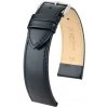 Kožený remienok Hirsch Osiris M 03475150-2, čierny, teletina, dĺžka M, Quick Release 20 mm