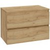 kielle Skrinka vrátane dosky pod umývadlo 80x55x46 cm, zlatý dub 50027S811