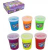 Crazy Slime – sada 12 farebných kelímkov v stojane, 7 cm