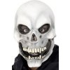 Maska halloweenska lebka (sivá)
