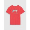 4F detské tričko červené