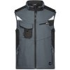 James & Nicholson Pánska softshellová vesta JN845 Carbon