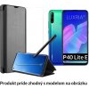 Otváracie Púzdro Luxria Clear View pre Huawei - Čierne pre Huawei: P40 Lite E | Y7p