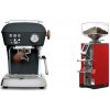 Ascaso Dream PID, Anthracite + Eureka Mignon Libra, CR ferrari red
