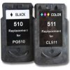 Vision Tech Canon PG-510 + CL-511 Combo set kompatibil