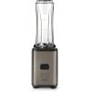 Smoothie mixér Black+Decker, BXJBA350E, spouštění stiskem tlačítka, 2 přenosné láhve, 4 nerezové nože, gumové nohy, nerezové tělo, 350 W