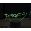 Beling 3D lampa,Embraer ERJ-1451, 16 farebná ULA36