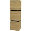 Vysoká skrinka do kúpeľne Devo Viva 2.0 ľavá orechovec prírodný 40 x 127 x 35 cm VV2-S3D2SL40x35-P71