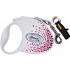 FLEXI Glam Automatické vodítko zdobené kryštálmi Swarovski