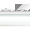 Prechodové lišty A13 - SAMOLEPIACE šírka 4 x výška 0,5 x dĺžka 93 cm - biela