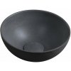 SAPHO MINOR betónové umývadlo na dosku, Ø 26 cm, antracit MR26016