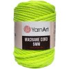 YarnArt Macrame Cord 5 MM Neónovo žltá 801