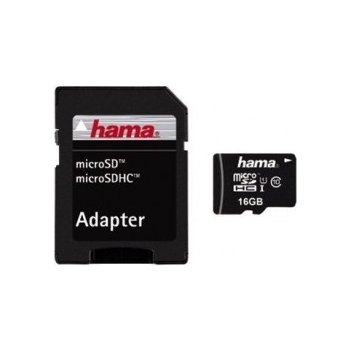 Hama microSDHC 16GB class 10 + adapter 114992