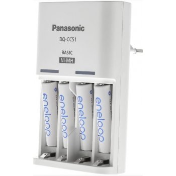 Panasonic Eneloop Basic Charger + 4x 1900mAh K-KJ51MCC40E