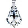 Silvego Strieborný prívesok so Swarovski® Crystals Baroque 16mm Argent LSW166P