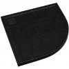 Schedpol Omega Black Stone polkruhová sprchová vanička 100x100 cm čierna 3.0460/C/ST