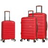 Cestovné kufre set 3ks MADISSON S, M, L 213 L červená