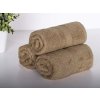 XPOSE® Froté uterák VERONA 3 ks - hnedý 30x50 cm, Froté